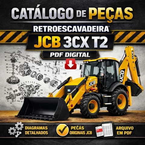 Catálogo de Peças Retroescavadeira JCB 3CX T2 – PDF Digital
