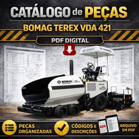 Catálogo de Peças Bomag Terex VDA 421 – PDF Digital