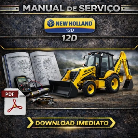 Manual de Serviço New Holland 12D – PDF | Download Imediato