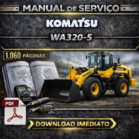 Manual de Serviço Komatsu WA320-5 – PDF