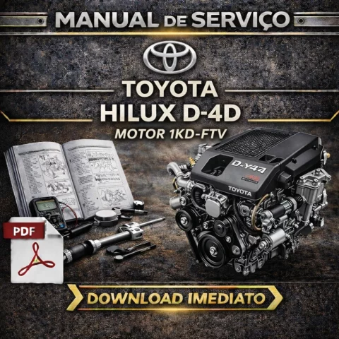 Manual de Serviço Motor TOYOTA Hilux D-4D 3.0 (1KD-FTV) – PDF