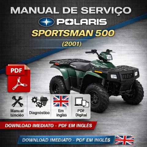 Manual de Serviço Polaris Sportsman 500 (2001) – PDF em Inglês