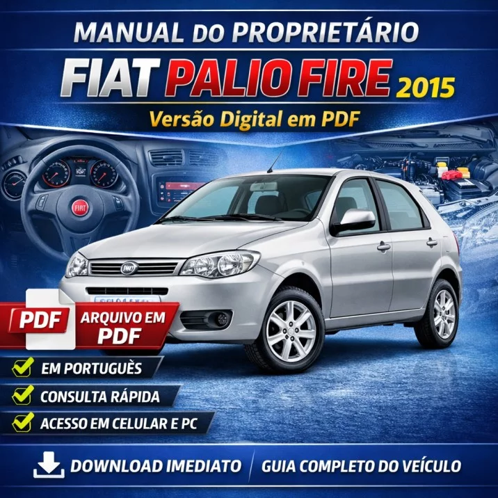 Manual do Proprietário Fiat Palio Fire 2015 em PDF Original – Guia Completo do Veículo