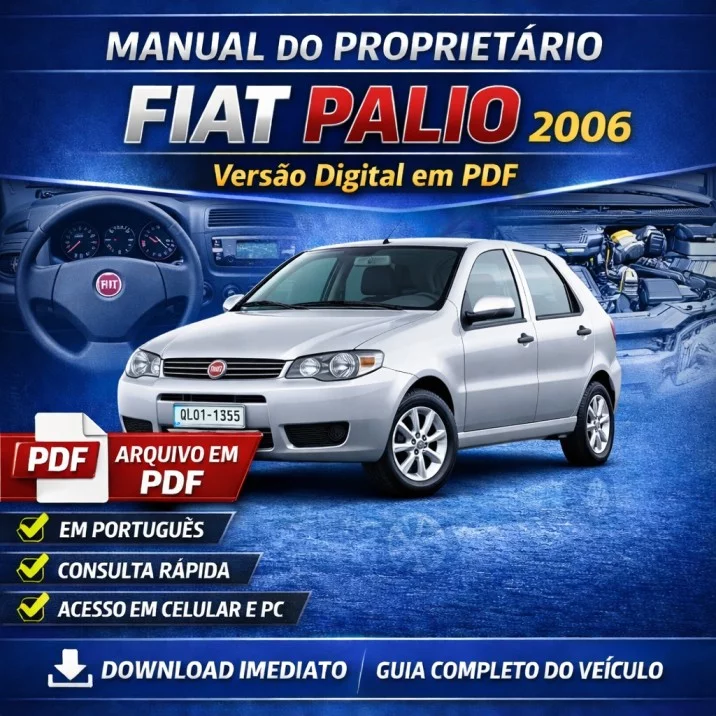 Manual do Proprietário Fiat Palio Fire Flex 2006 em PDF Original – Guia Completo do Veículo