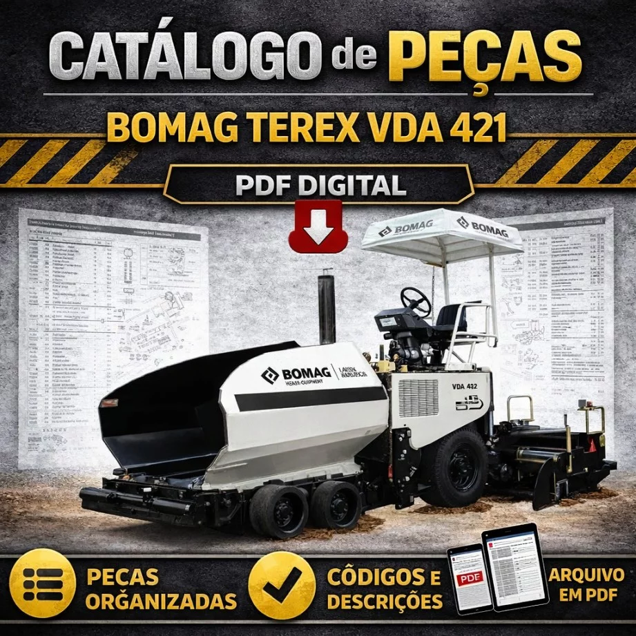 Catálogo de Peças Bomag Terex VDA 421 – PDF Digital