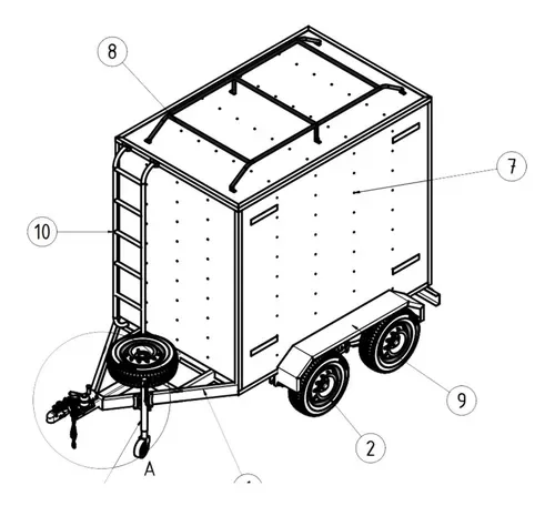 Projeto para Trailer Baú Trucado – Fabricação Completa Passo a Passo (PDF)