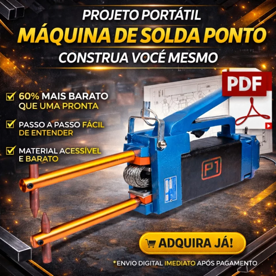 Projeto de Máquina de Solda Ponto Portátil – PDF Completo para Construção