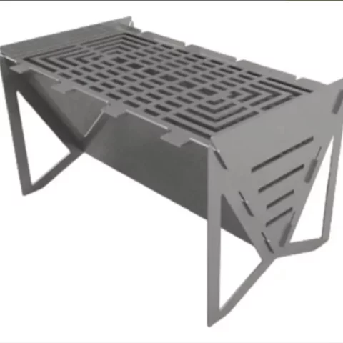 Arquivo DXF e SVG Churrasqueira para Corte CNC – Projeto Vetorial Pronto para Laser, Plasma e Router