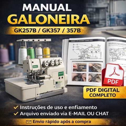 Manual Galoneira GK257B / GK357 / 357B – PDF Digital Completo