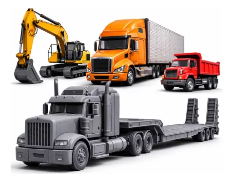 +100 Caminhões e Máquinas Pesadas STL | Pack Veículos 3D para Impressora 3D