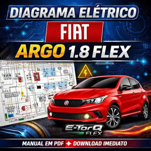 Diagrama Elétrico Fiat Argo 2017 1.8 Flex PDF – Esquema Completo 1