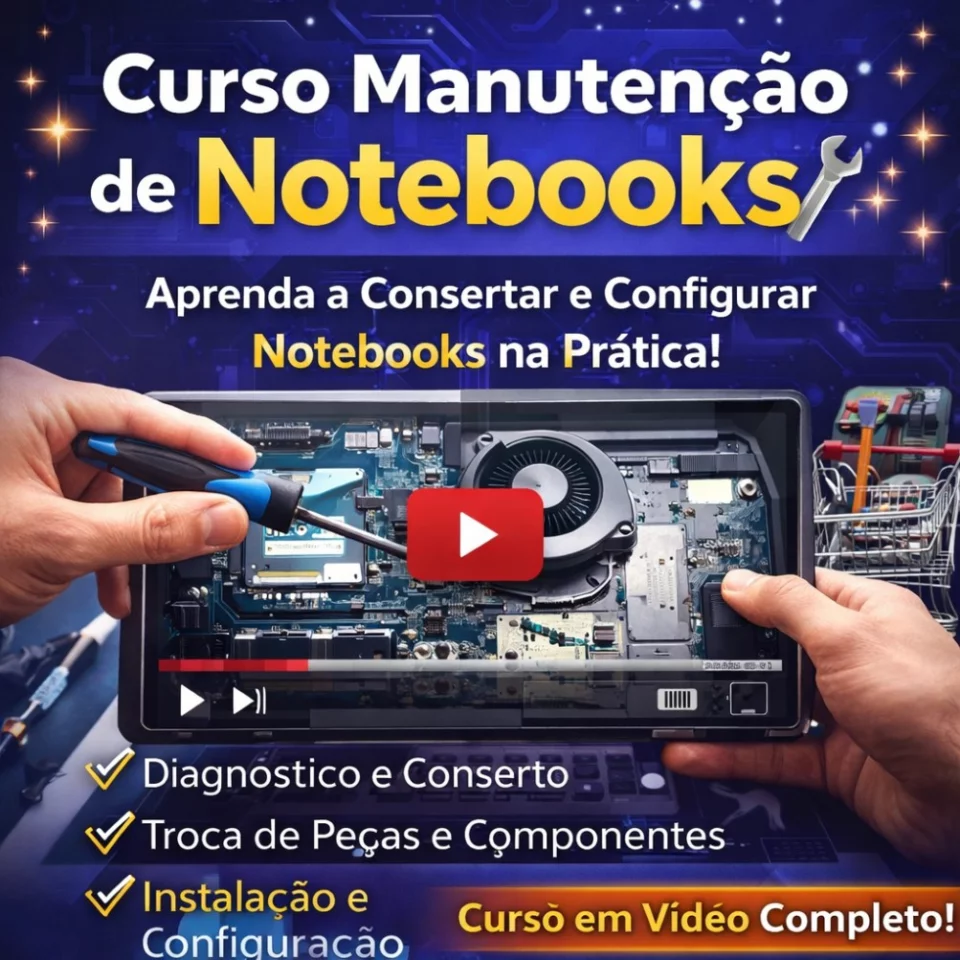 Curso de Manutenção de Notebooks em Vídeo