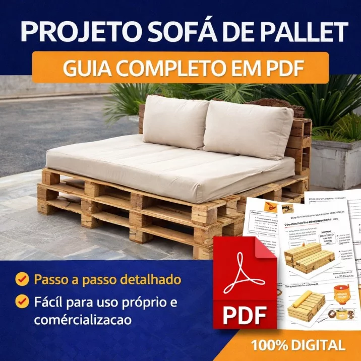 Projeto Sofá de Pallet – Guia Completo em PDF