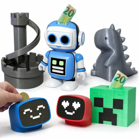 Pacote com 110+ Cofrinhos Porquinho STL – Arquivos para Impressão 3D (Download Digital) 2