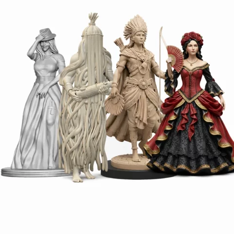 Pack STL Umbanda para Impressão 3D – Orixás e Entidades 3