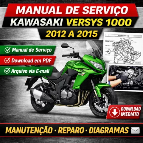 Manual de Serviço Kawasaki Versys 1000 (2012 a 2015) – PDF Download Imediato