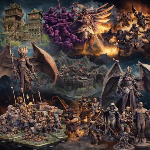 Pacote +1000 Miniaturas STL Premium para Impressão 3D | RPG, D&D, Fantasia, Terrenos e Criaturas