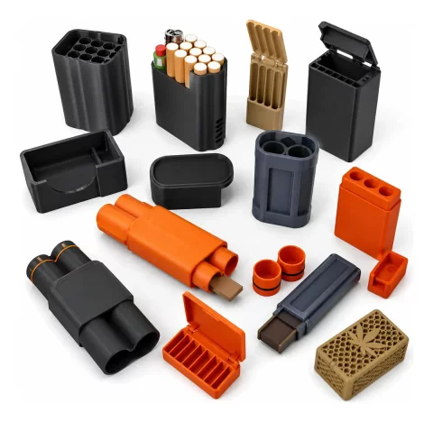 +20 Arquivos STL Porta Cigarros e Charutos – Pack Premium com Atualizações Grátis
