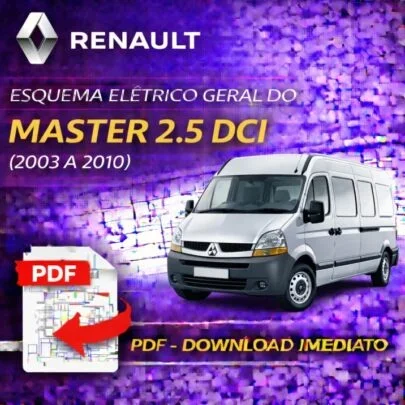 Esquema Elétrico Geral Renault Master 2.5 DCI (2003 a 2010) – PDF