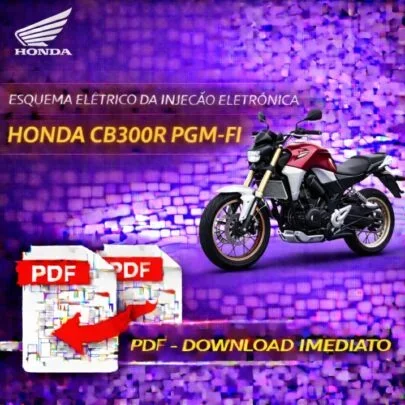 Esquema Elétrico Injeção Eletrônica PGM-FI – Honda CB300R - PDF