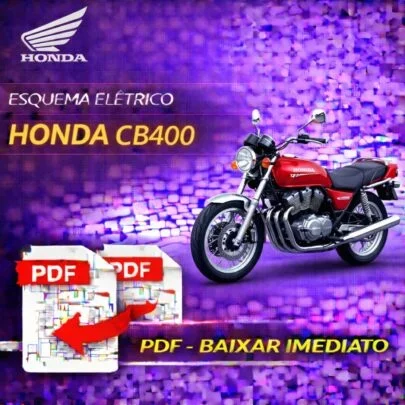 Esquema Elétrico Completo – Honda CB400 (PDF Download Imediato) 1