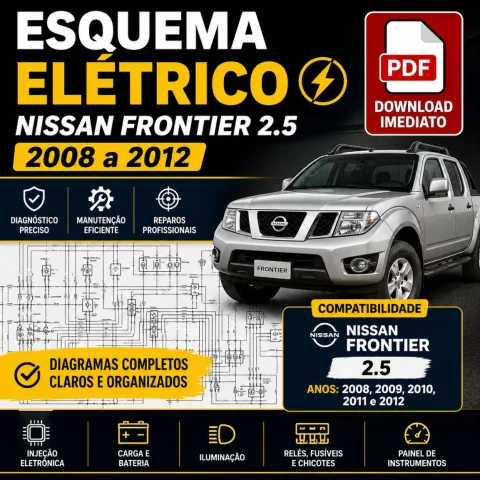 Esquema Elétrico Completo – Nissan Frontier 2.5 (2008 a 2012) | PDF 1