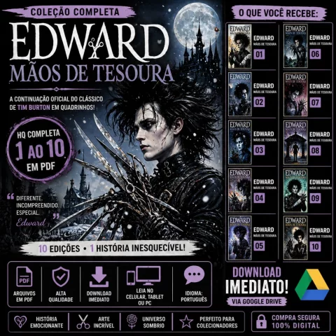 Edward Mãos de Tesoura HQ Completa (1 ao 10) PDF Português | Coleção Digital | Download Imediato