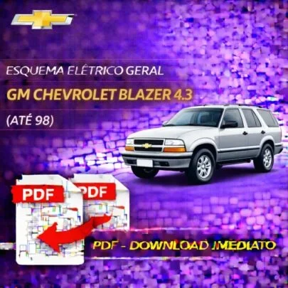 Esquema Elétrico Geral Completo – Chevrolet Blazer 4.3 (Até 1998) | PDF
