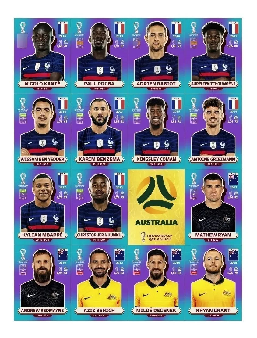Pacote Figurinhas Copa Do Mundo Qatar 2022 PDF | Álbum Completo Imprimível + 1200+ Figurinhas Download Digital