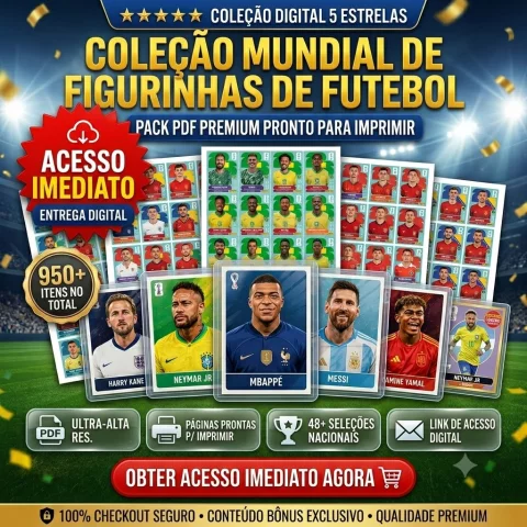 Figurinhas da copa do mundo 2026 para imprimir em PDF