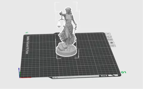 A Dama da Justiça – Arquivo STL para Impressão 3D