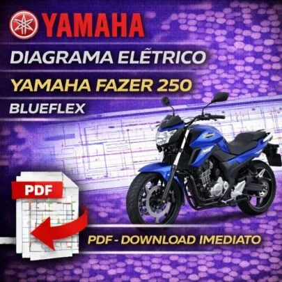 Diagrama Elétrico Yamaha Fazer 250 BlueFlex – PDF Download