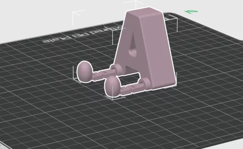 Alfabeto Articulado STL A–Z | Letras com Pernas Móveis para Impressão 3D 5