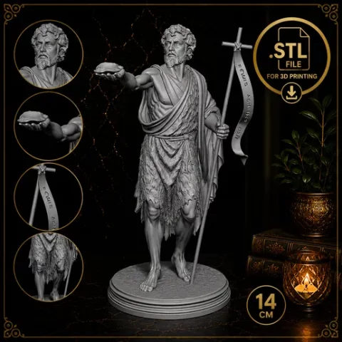 São João Batista – Arquivo STL para impressão 3D