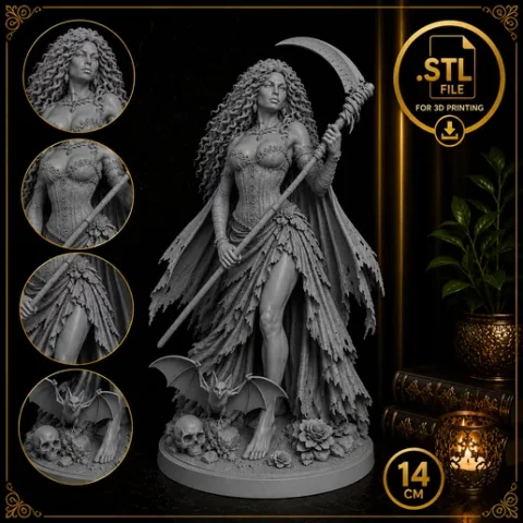 Pomba-Gira Rainha do Morcego – STL para impressão 3D