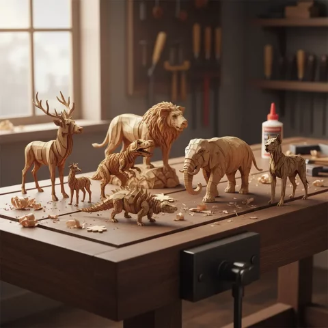 Pacote 235 Arquivos Animais Cnc Laser Cut Svg Dxf 3d 2