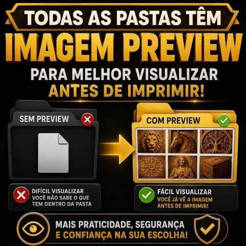 🚀 Mega Pacote 50.000 Arquivos STL para CNC Router e Impressão 3D 4