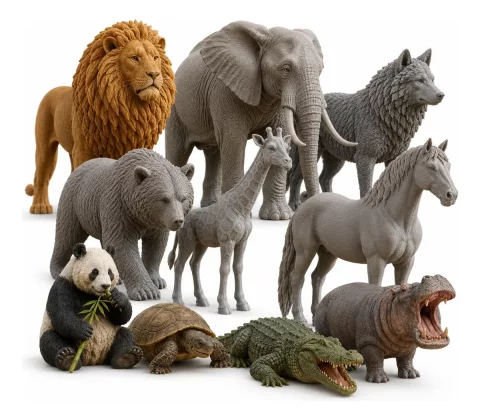 Pacote +80 Arquivos Stl De Animais Realistas | Impressão 3d