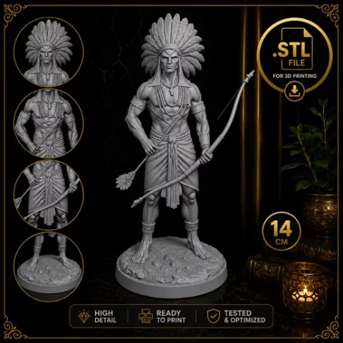 Caboclo – Arquivo STL para impressão 3D