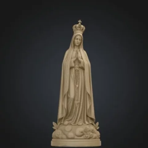 Nossa Senhora de Fátima – Arquivo STL para Impressão 3D