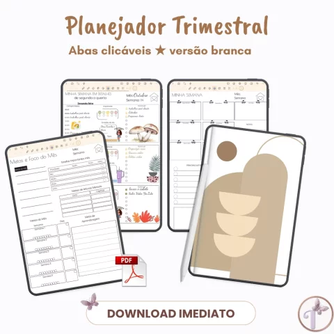 Planner Digital 2026 3° Trimestre não Datado Permanente - Arquivo PDF - Download Imediato 1