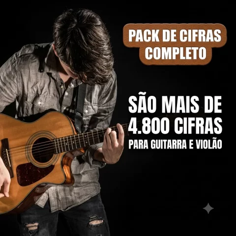 Pack 4800 Cifras Pop Rock Nacional: Violão E Guitarra
