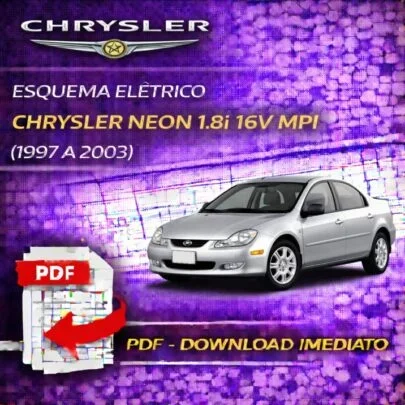 Esquema Elétrico injeção Eletrônica Chrysler Neon 1.8i 16V MPI (1997 a 2003) – PDF