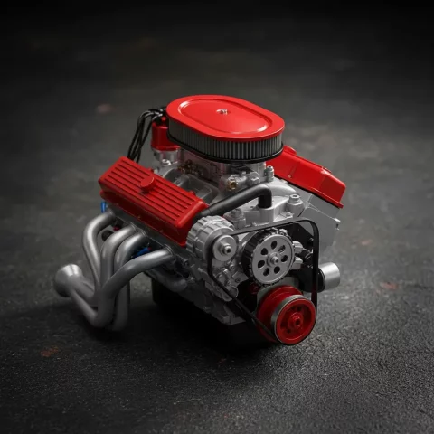 Pack Arquivos STL Motor Edelbrock V8 Alta Resolução 1:10 – Impressão 3D (3 Versões Inclusas) 4