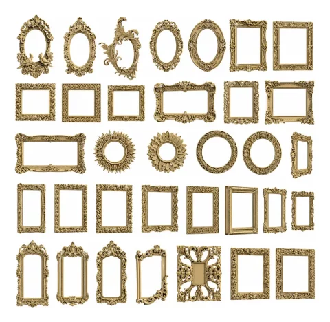 Pack +60 Arquivos STL: Molduras Decorativas para CNC Router e Marcenaria
