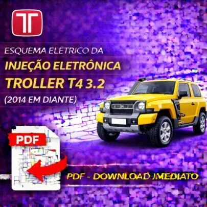 Esquema Elétrico da Injeção Eletrônica Troller T4 3.2 (2014 em diante) – PDF
