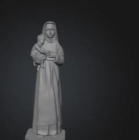Santa Dulce Lopes Pontes – Arquivo STL para impressão 3D 2