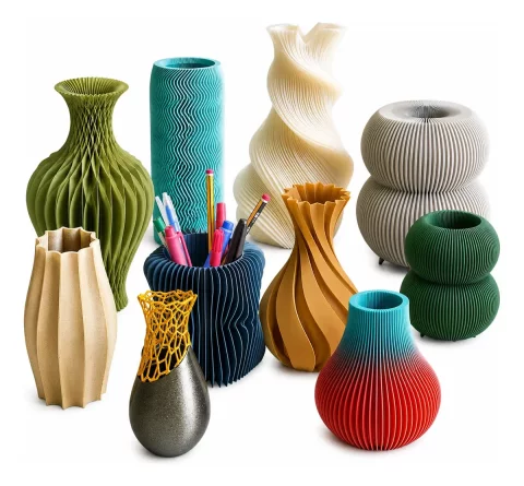 Pack +50 Vasos Modernos e Decorativos STL – Impressão 3D (Modo Vaso / Spiral Outer Contour) 4