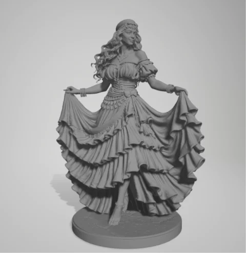 Cigana (Mulher Cigana) – Arquivo STL para Impressão 3D