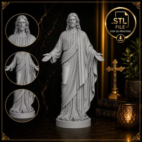 Jesus Cristo V2 – Arquivo STL para impressão 3D